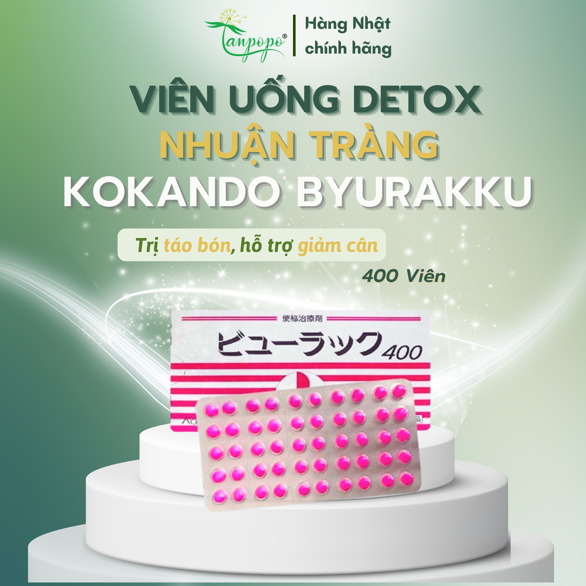  Viên uống Kokando Byurakku Nhật Bản 400 viên